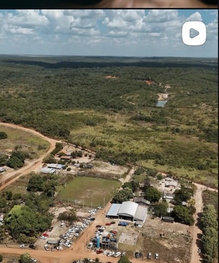 Vista aérea de propriedade rural no Nortão