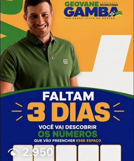 Faltam 3 dias — pesquisa